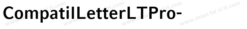CompatilLetterLTPro字体转换