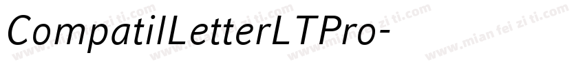 CompatilLetterLTPro字体转换