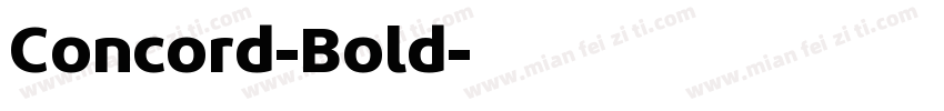 Concord-Bold字体转换