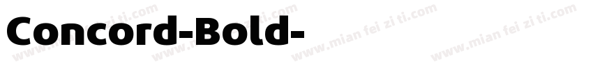 Concord-Bold字体转换