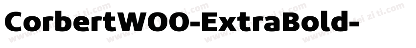 CorbertW00-ExtraBold字体转换