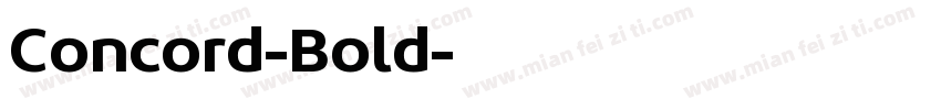 Concord-Bold字体转换
