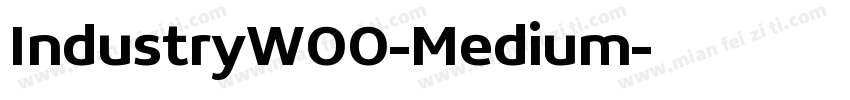 IndustryW00-Medium字体转换