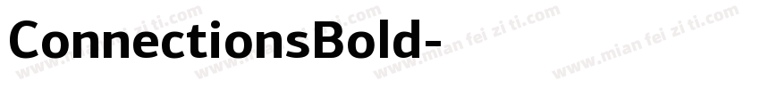 ConnectionsBold字体转换