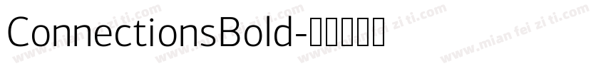 ConnectionsBold字体转换