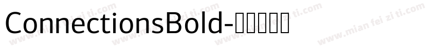 ConnectionsBold字体转换