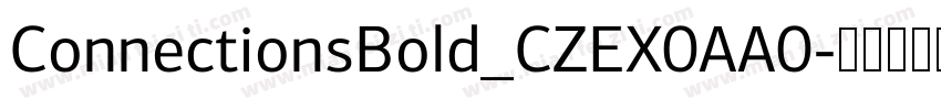 ConnectionsBold_CZEX0AA0字体转换