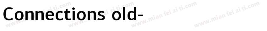 ConnectionsBold字体转换
