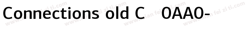 ConnectionsBold_CZEX0AA0字体转换