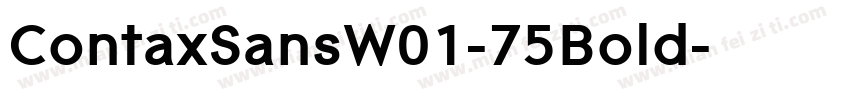 ContaxSansW01-75Bold字体转换
