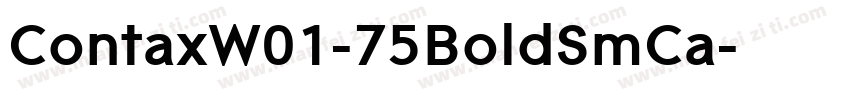 ContaxW01-75BoldSmCa字体转换