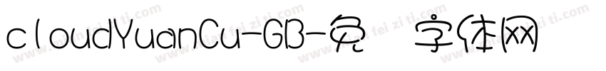 cloudYuanCu-GB字体转换