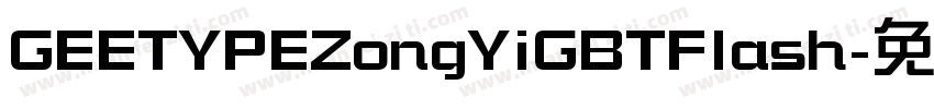 GEETYPEZongYiGBTFlash字体转换