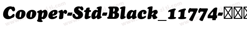 Cooper-Std-Black_11774字体转换