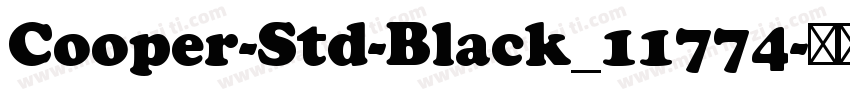 Cooper-Std-Black_11774字体转换