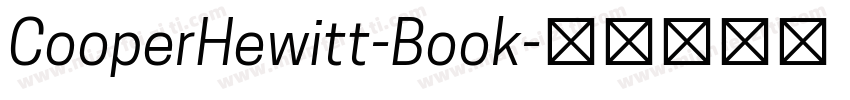 CooperHewitt-Book字体转换