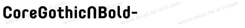 CoreGothicNBold字体转换