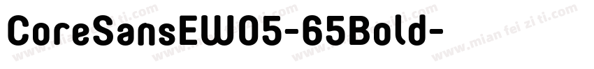 CoreSansEW05-65Bold字体转换