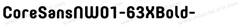 CoreSansNW01-63XBold字体转换