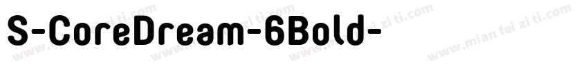 S-CoreDream-6Bold字体转换