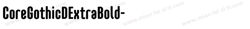 CoreGothicDExtraBold字体转换
