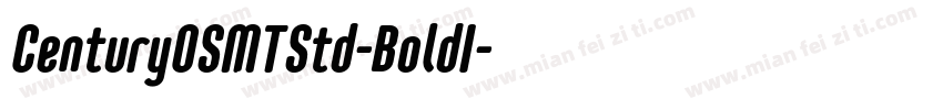 CenturyOSMTStd-BoldI字体转换