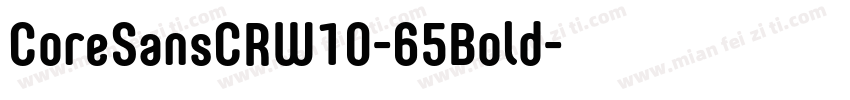 CoreSansCRW10-65Bold字体转换
