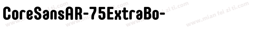 CoreSansAR-75ExtraBo字体转换