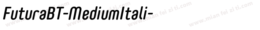 FuturaBT-MediumItali字体转换