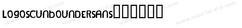 LOGOSCUNBOUNDERSANS字体转换