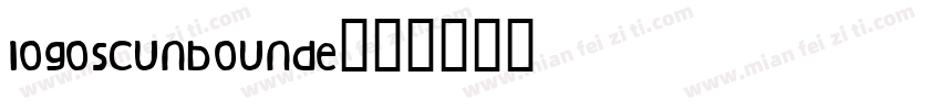 logoscunbounde字体转换