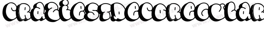 CraziestDecoRegular-X9na字体转换