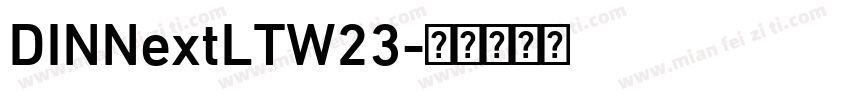DINNextLTW23字体转换