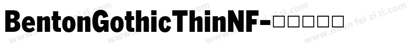 BentonGothicThinNF字体转换