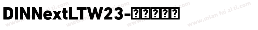 DINNextLTW23字体转换