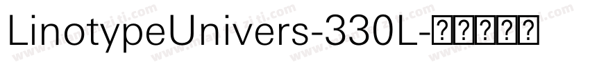 LinotypeUnivers-330L字体转换