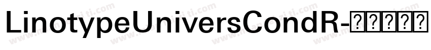 LinotypeUniversCondR字体转换