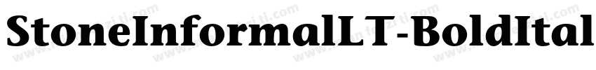 StoneInformalLT-BoldItalic字体转换