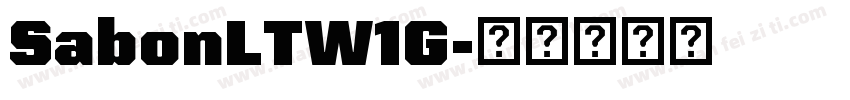 SabonLTW1G字体转换