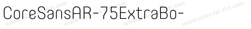 CoreSansAR-75ExtraBo字体转换