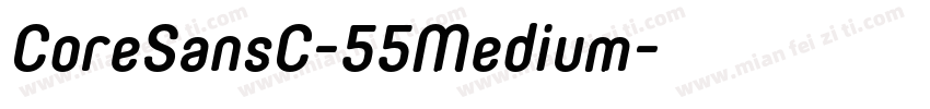 CoreSansC-55Medium字体转换