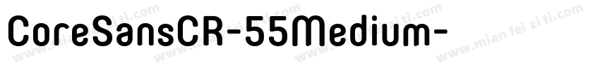 CoreSansCR-55Medium字体转换