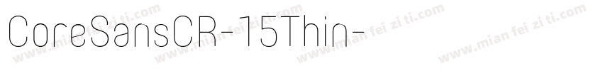 CoreSansCR-15Thin字体转换