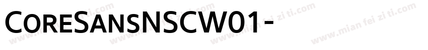 CoreSansNSCW01字体转换
