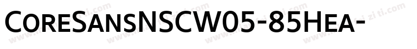CoreSansNSCW05-85Hea字体转换