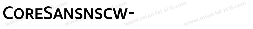 CoreSansnscw字体转换