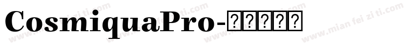 CosmiquaPro字体转换