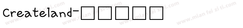 Createland字体转换