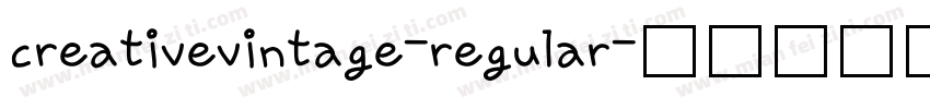 creativevintage-regular字体转换