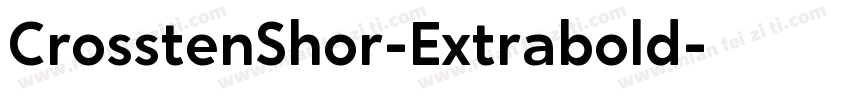 CrosstenShor-Extrabold字体转换